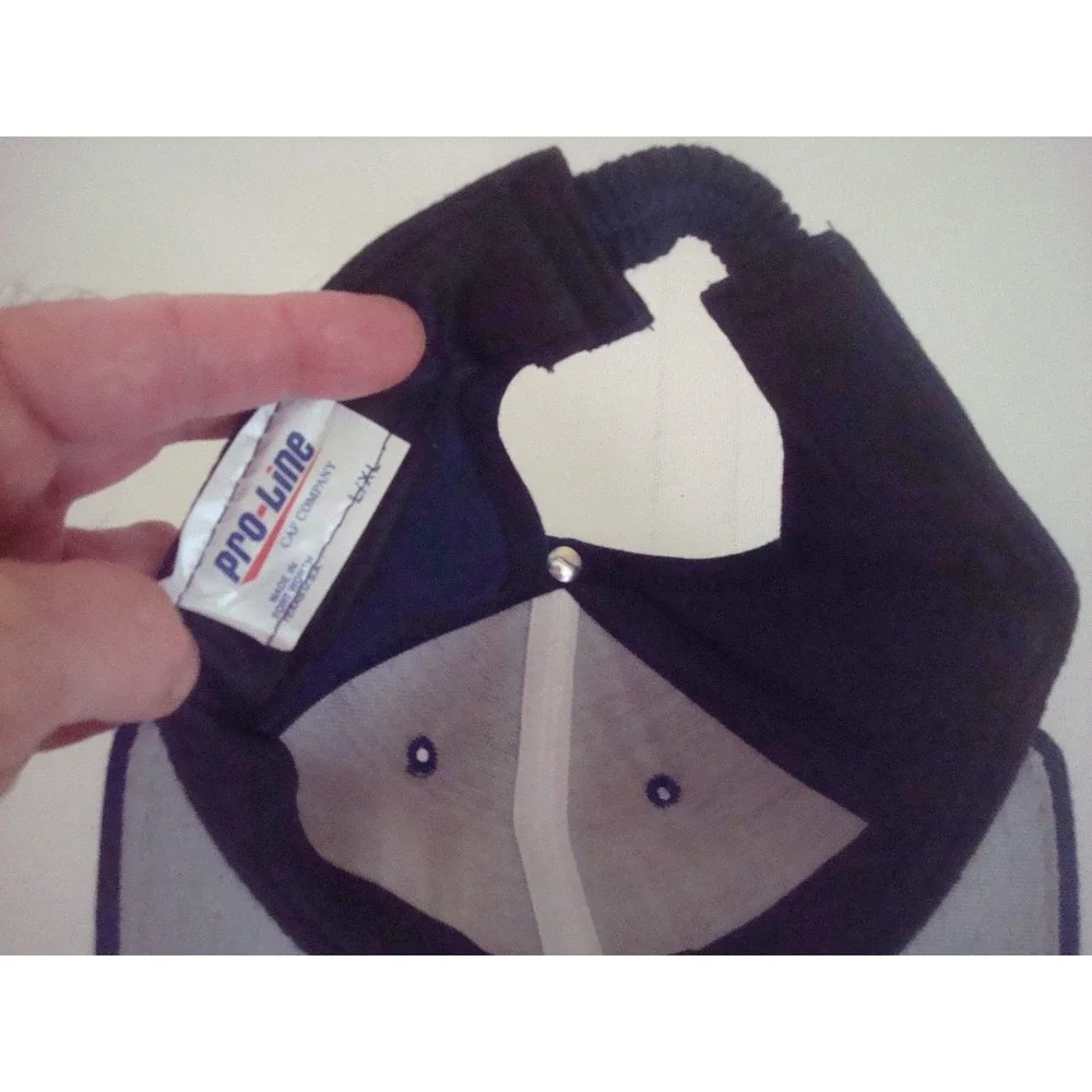 ponytail TAMPA BAY LIGHTNING SOFTBALL‎ PRO-LINE HAT CAP VINTAGE DEADSTOCK A2